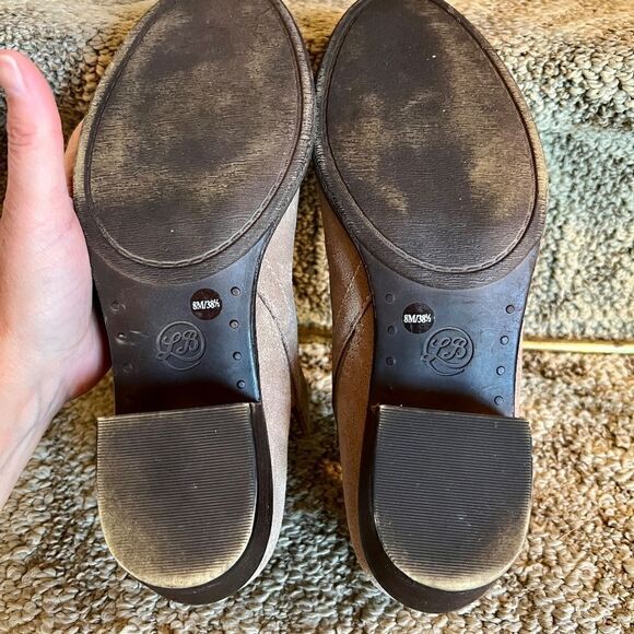 EUC Lucky Brand Bollo Tan Suede Bootie Ankle Boots Shoes Size 8 M - Picture 5 of 8